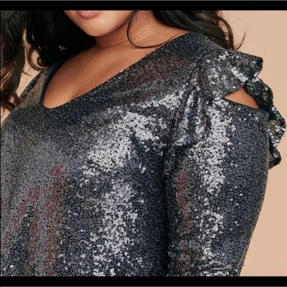 Lane Bryant Sequin Top - Picture 3 of 3